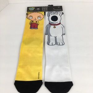 BRIAN AND STEWIE, ODD SOX Size 6-13